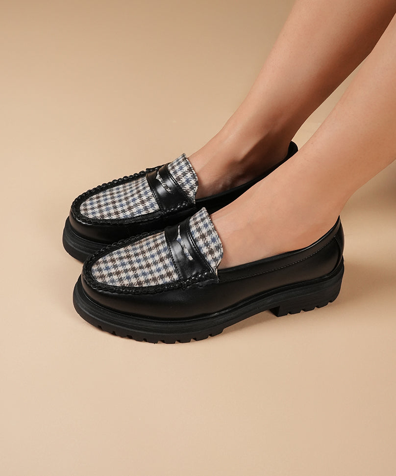 Dr. Storm Black | Tweed Loafers by Theater – Theater.xyz