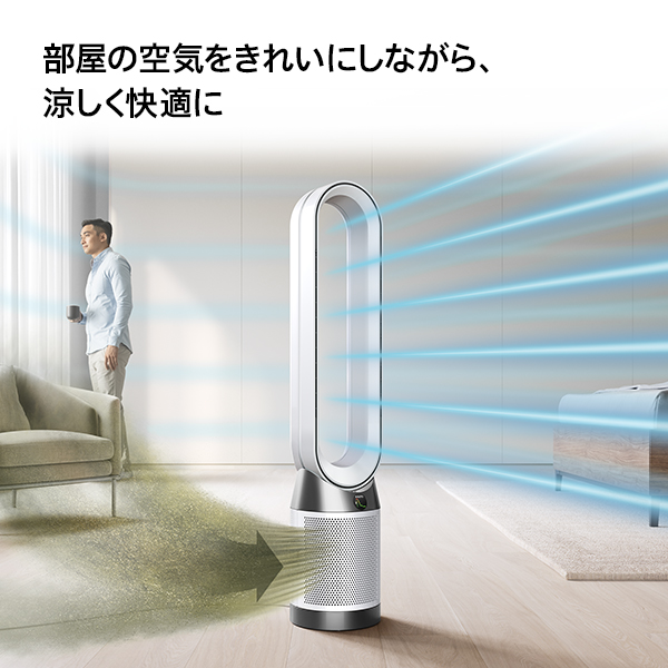 Dyson タワー型扇風機 リモコン付き ①ダイソン 空気清浄機付き タワー