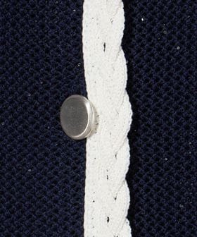 メッシュ スパンコール ニットカーディガン ―ウォッシャブル―