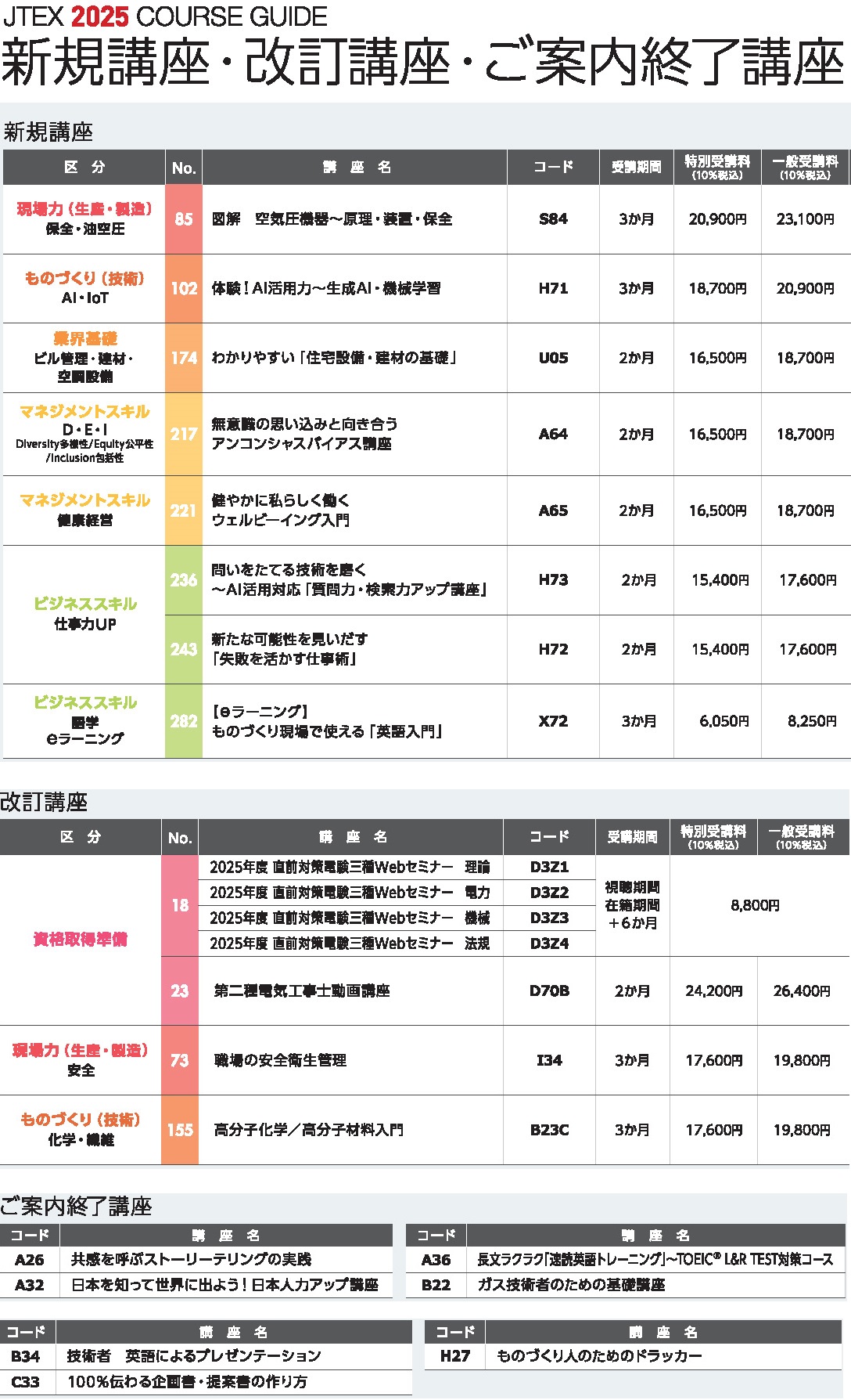 2025年度通信教育総合ガイドが完成します！ | JTEX 職業訓練法人 日本