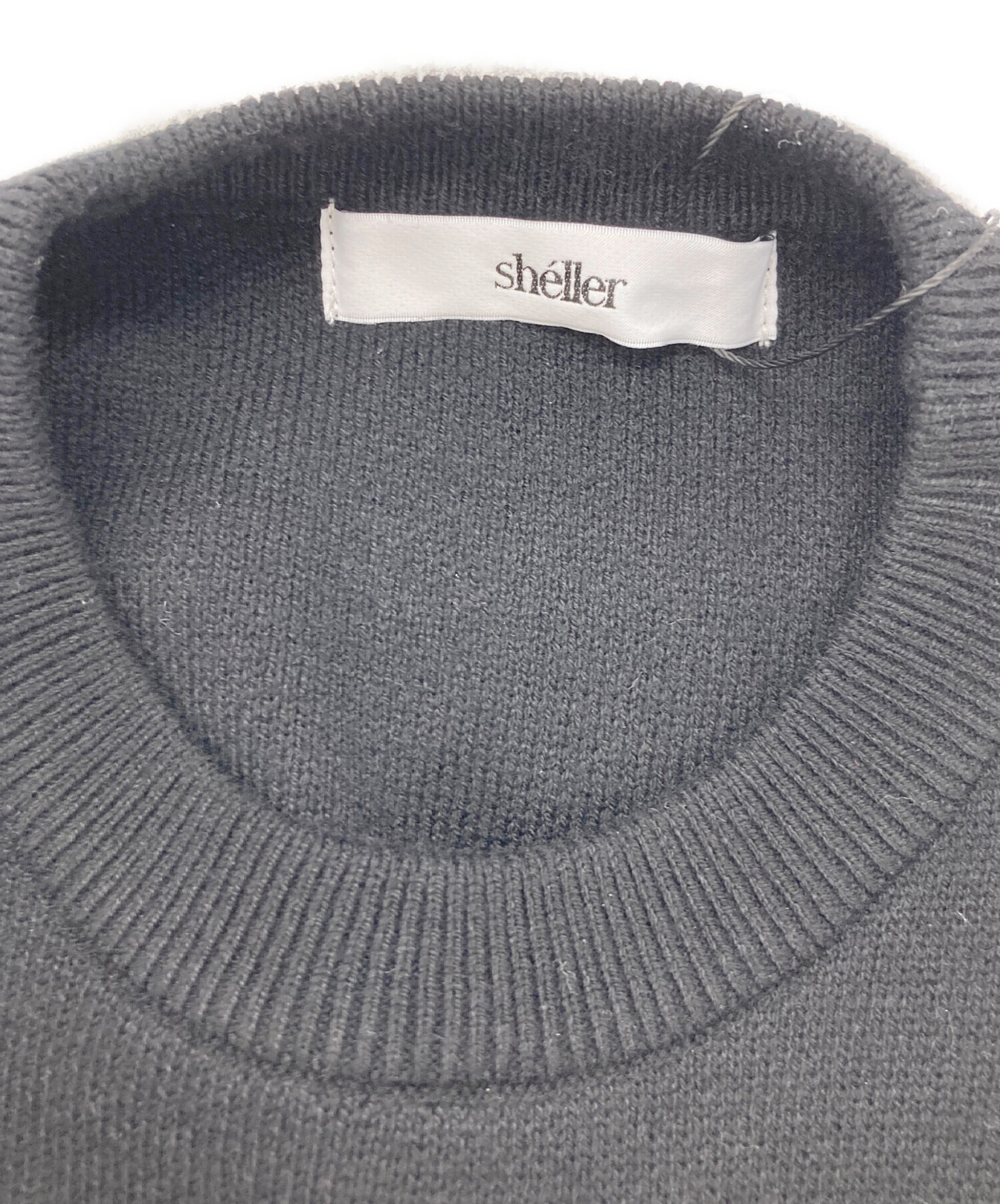 中古・古着通販】sheller (シェリエ) half sleeve stitch knit tops