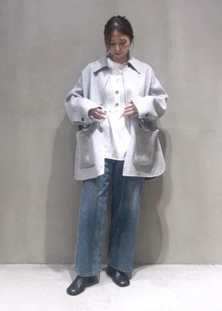 ADAM ET ROPÉ FEMME(アダム エ ロペ ファム) / リバーショートシャツ