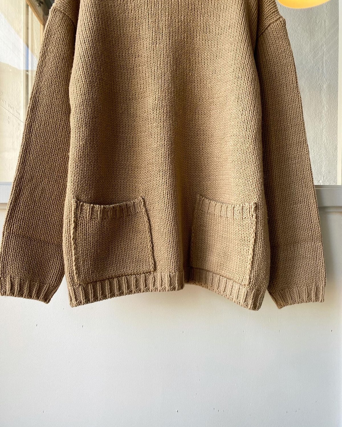 AURALEE WOOL FELT YARN KNIT P/O | Less Higas