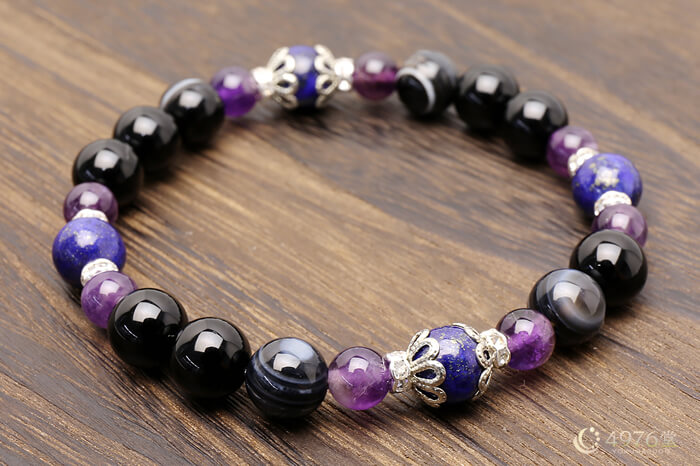 ラピスラズリ・アメジスト・天眼石 ブレスレット ｜ 天然石通販の4976堂