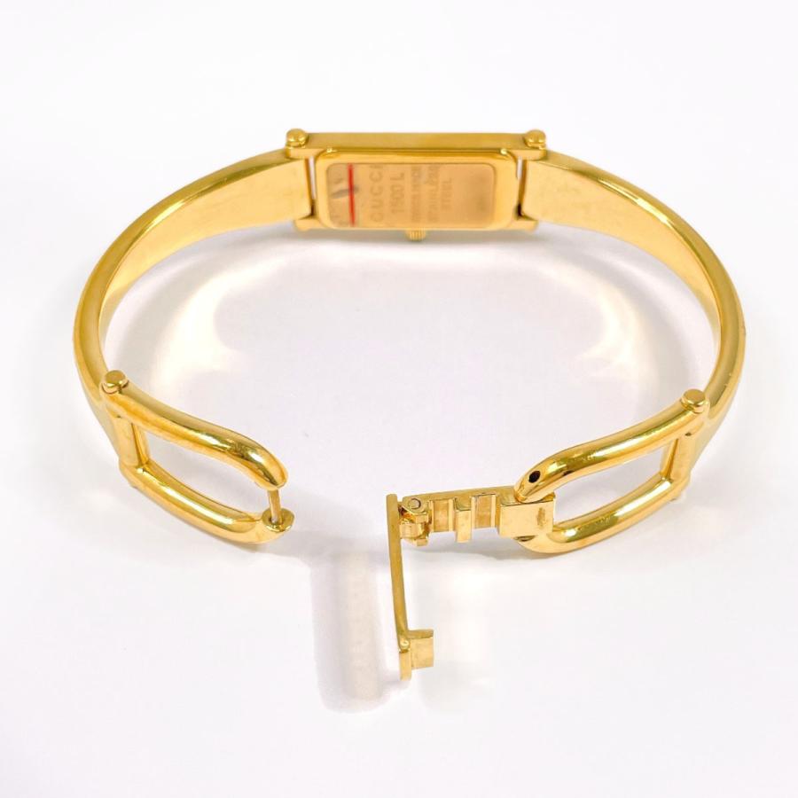 GUCCI（グッチ） 腕時計 1500L ステンレススチール ゴールド ブラック