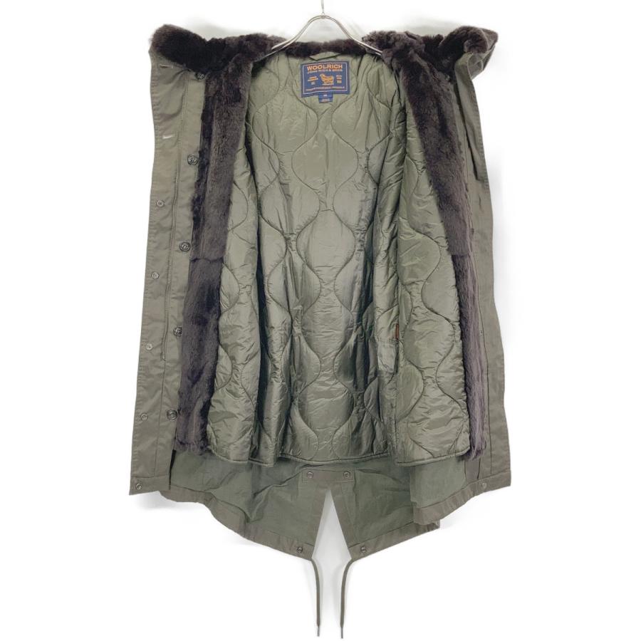 WOOLRICH（ウールリッチ） 1702151 カーキ ラビットファー ナイロン