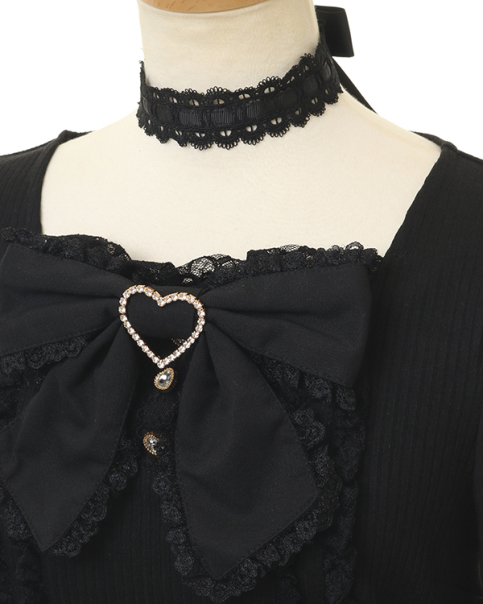 クロスレースリボンカットトップス ｜ LIZ LISA（リズリサ）公式通販