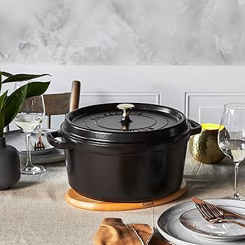 希少！STAUB LA COCOTTE ハート型鍋 フォンデュ 黒 希少！STAUB LA