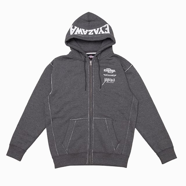 Amazon.co.jp: 矢沢永吉 ジップアップパーカー(LOGOS)グレー (S