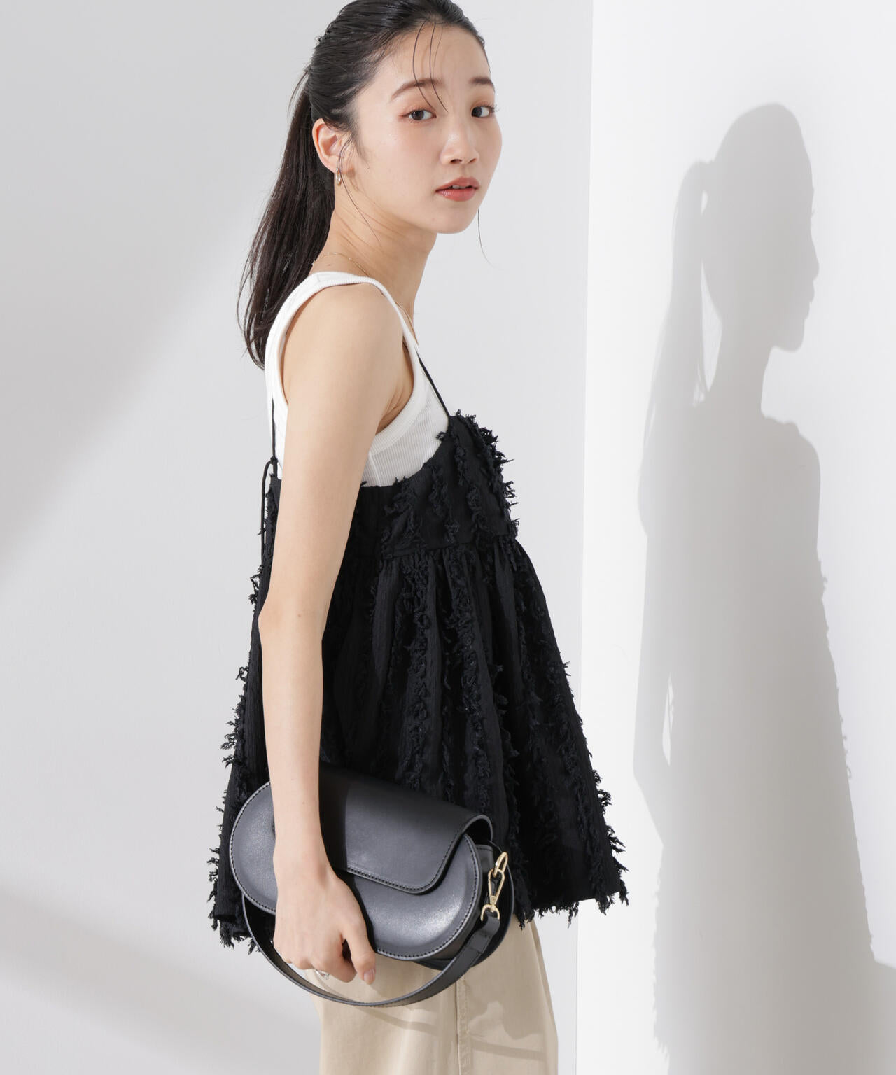 フリンジ キャミソール ビスチェ