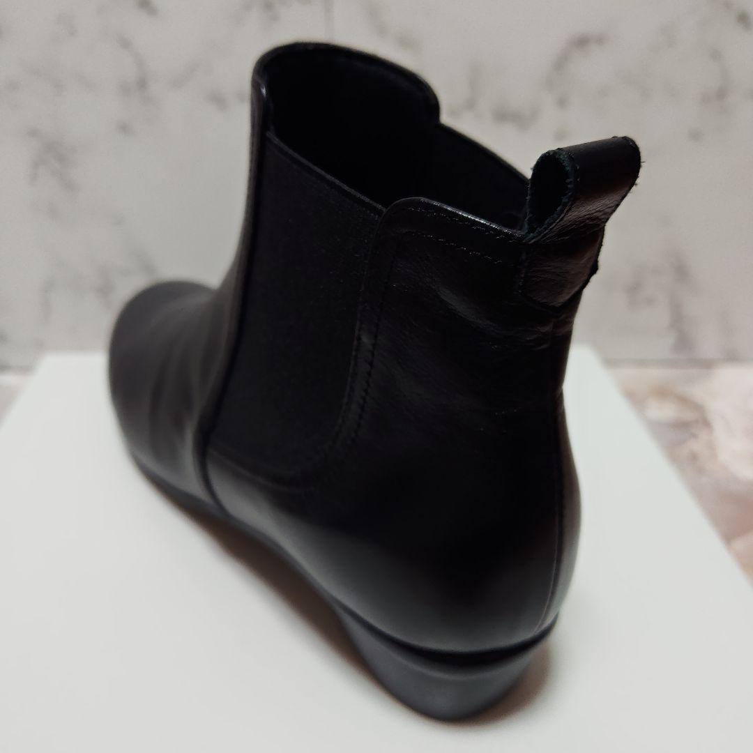 ビューフォート　ラウンドトゥサイドゴア　ショートブーツ　24.0cm 3E