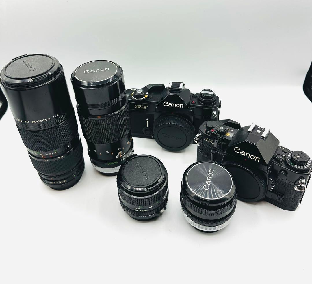 Canon フィルム一眼レフカメラ『EF』『A-1』セット/美品 Yahoo!オークション -「キヤノン フィルムカメラ ef」(マニュアル
