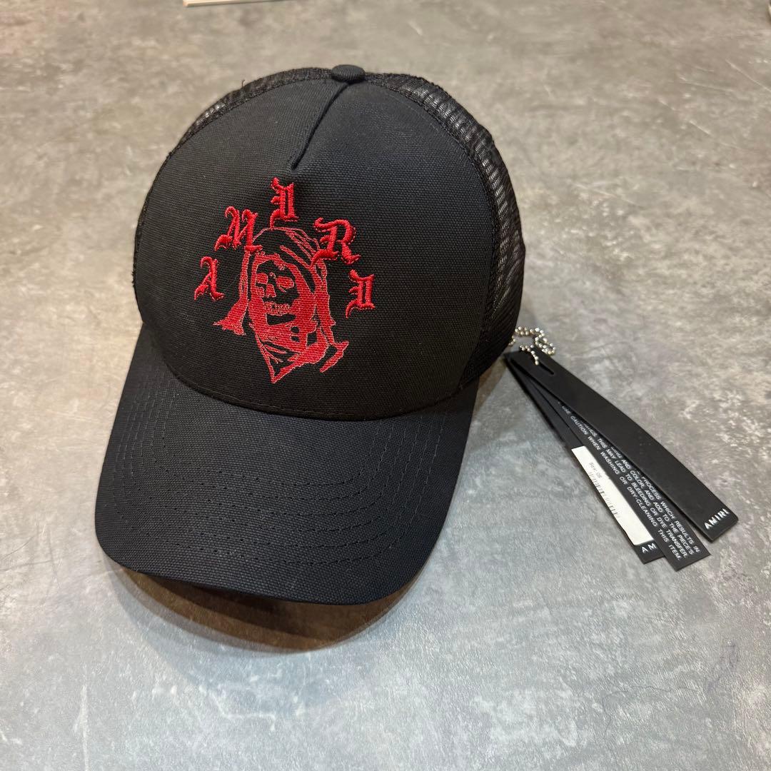 【新品】AMIRI REAPER TRUCKER HAT CAP アミリ やまと Amiri Reaper Trucker Hat Black/Red – Endless Supply