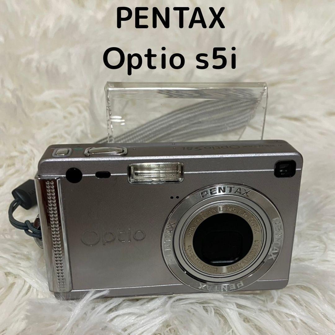 【簡易動作確認済】PENTAX　Optio s5i　可愛すぎるコンデジ　シルバー 簡易動作確認済】PENTAX Optio s5i 可愛すぎるコンデジ シルバー