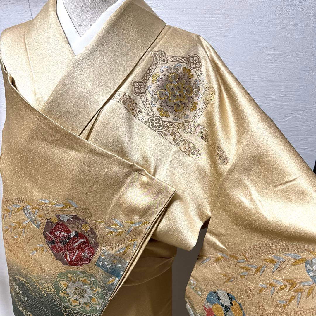 訪問着　豪華絢爛　トールサイズ　身丈160 美品　落款　パールトーン　ア-4 高身長トールサイズ訪問着レンタル｜卒業式や入学式、七五三の170cm