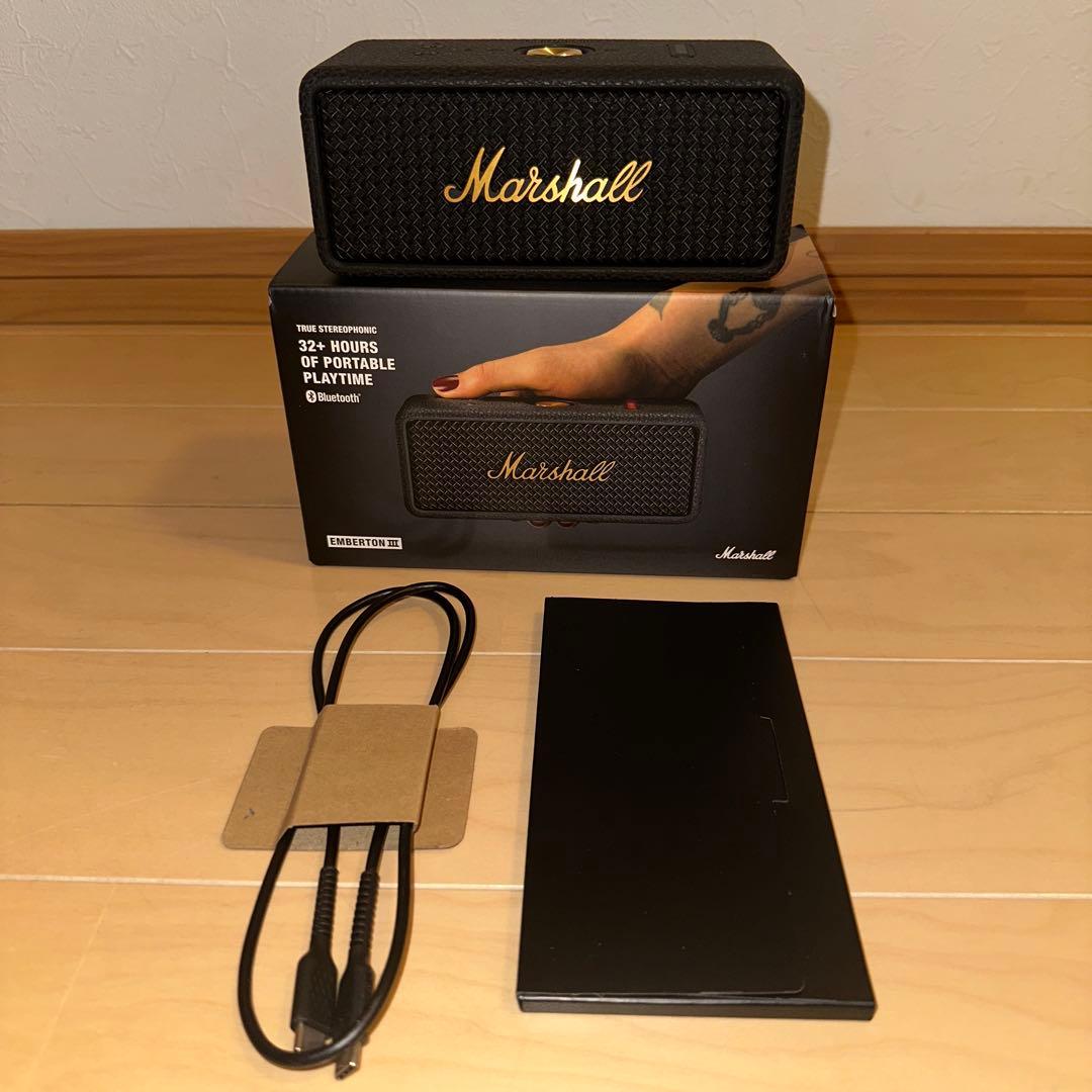 中古　Marshall EMBERTON III ブラック＆ブラス　マーシャル Marshall Emberton III [Black and Brass] 価格比較 - 価格.com