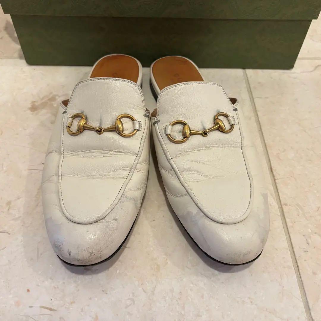 GUCCI レザースリッパ ☆関税込☆GUCCI☆グッチプリンスタウンレザースリッパ☆ (GUCCI