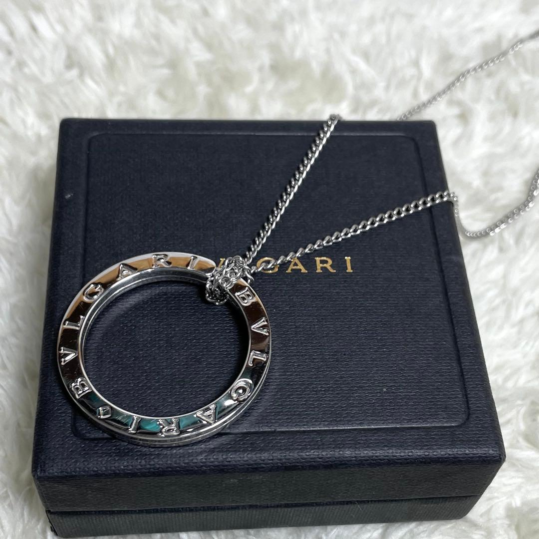 本日最終BVLGARIブルガリ　キーリング　新品チェーン、箱付属　ペンダント 箱・革紐付き】BVLGARI ブルガリ キーリング ネックレス シルバー925