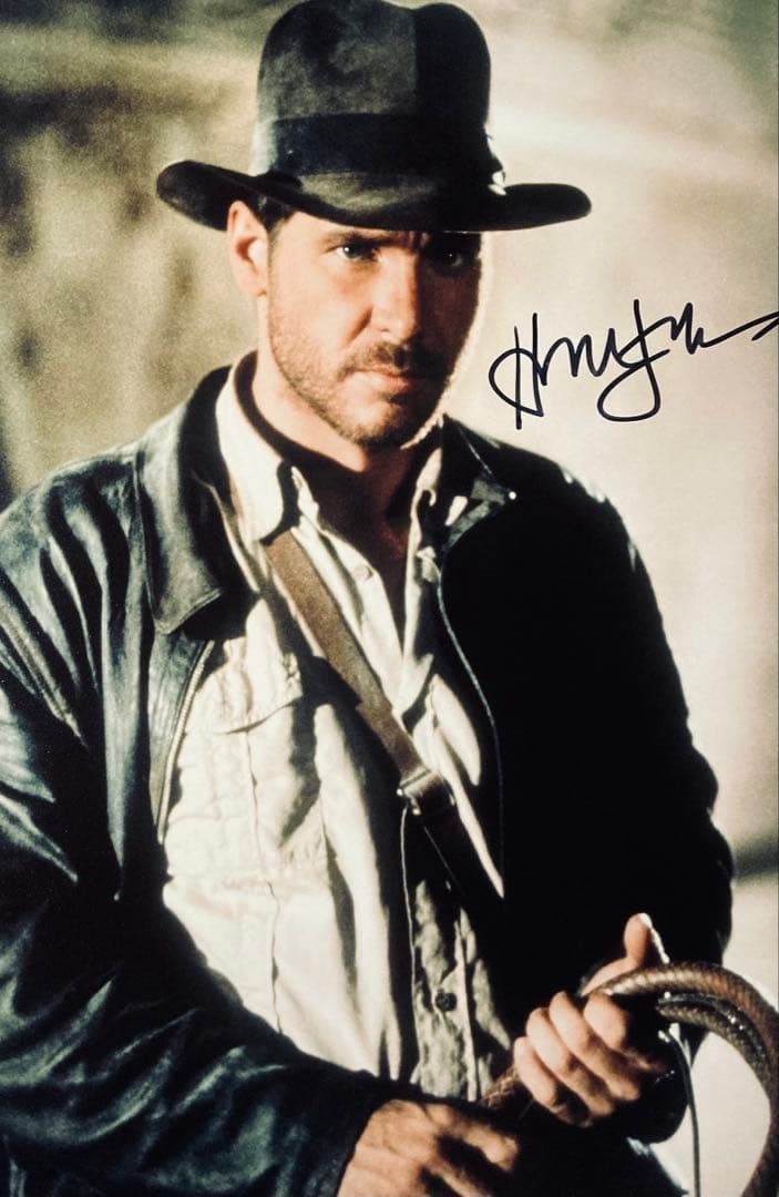 ハリソン・フォード 直筆サイン入り写真 保証書付 インディ