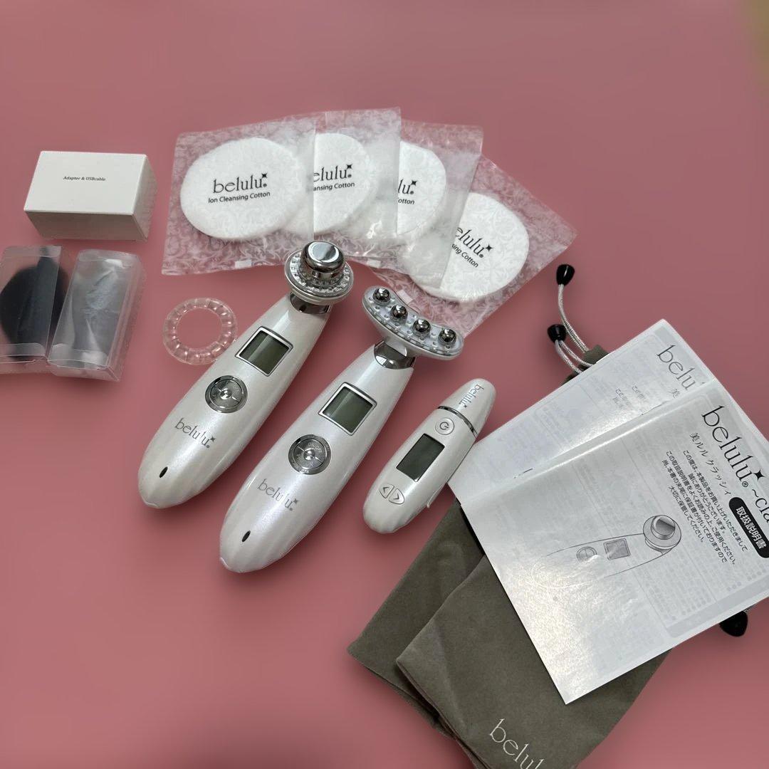 【美品❣️】美顔器 美ルル クラッシィ リバース 水分測定器セット belulu 美顔器 美ルル New クラッシィ スキンチェッカー セット 毛穴