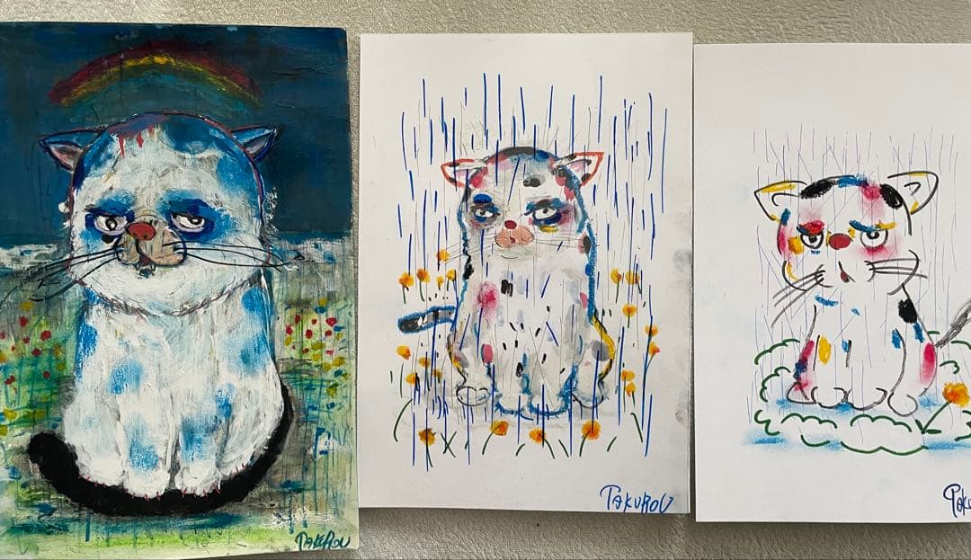 そして神になる。。 3連作。　a4アート紙 b5アート紙 紙作品のアート作品 | 現代アートの販売・通販 | ArtSticker（アートス