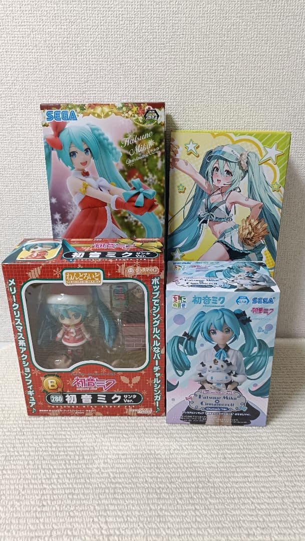 初音ミクフィギュア4体セット 初音ミク プライズフィギュア 4体セット - メルカリ