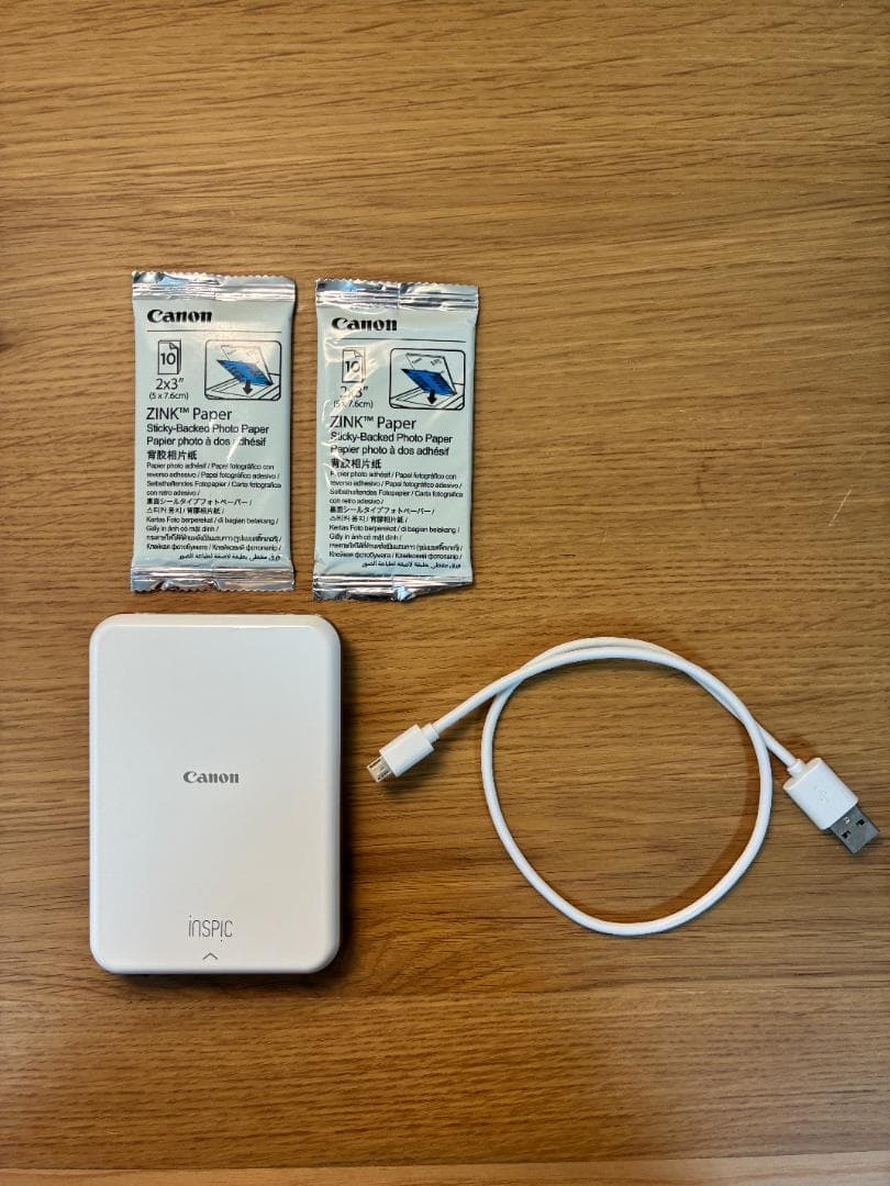 【美品】キャノン Canon インスピック PV-123 専用紙付き 販売終了】iNSPiC PV-123＋用紙セット ※特典付き:フォトプリンター