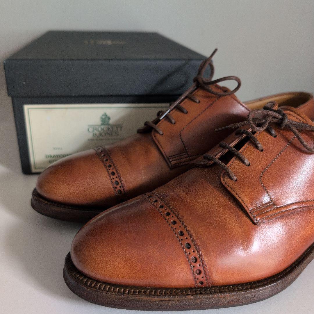 【美品】クロケット & ジョーンズ キャップトゥ 6E CROCKETT&JONES（クロケット＆ジョーンズ） ハンドグレード ベル