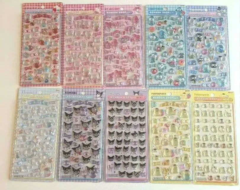 【即日発送】ボンボンドロップシールボンドロ 第二弾 サンリオ　まとめ売り 楽天市場】サンリオキャラクターズ ボンボンドロップシール 8柄 [M便 1
