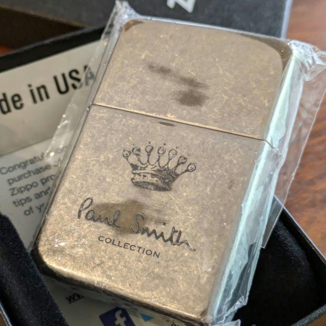 新品 未使用 ポールスミス USED加工 王冠 クラウン Zippo 絶版/ヴィンテージ Zippo ジッポー 中古 2007年製造ZIPPO Paul Smith