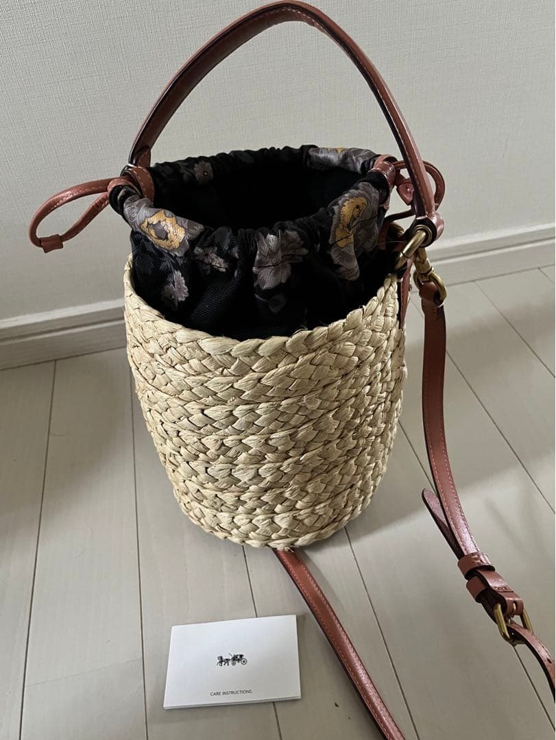 コーチ　カゴ　ショルダー　巾着型　バッグ　花柄 楽天市場】【新品未使用品】【バッグ】COACH コーチ フローラル
