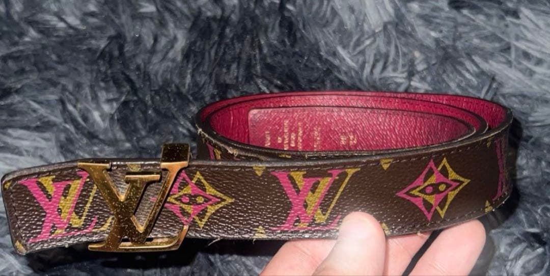 よ*！様 LouisVitton ベルト レディース M9794 ダミエ80 楽天市場】LOUIS VUITTON ルイ ヴィトン ダミエアズール サンチュール