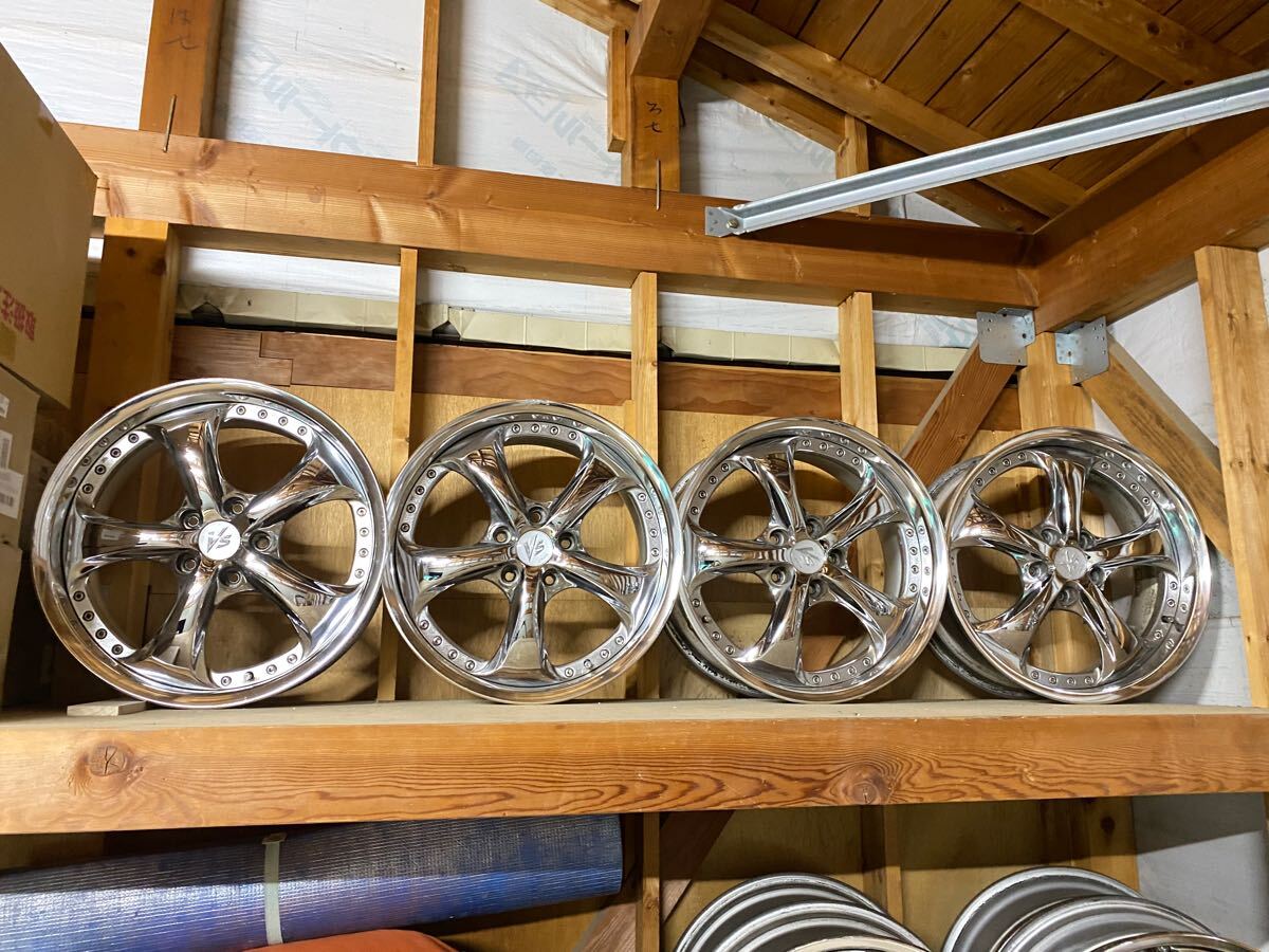 Yahoo!オークション - メッキ 美品 WORK VS-KF 18インチ 8J＋38 PCD114