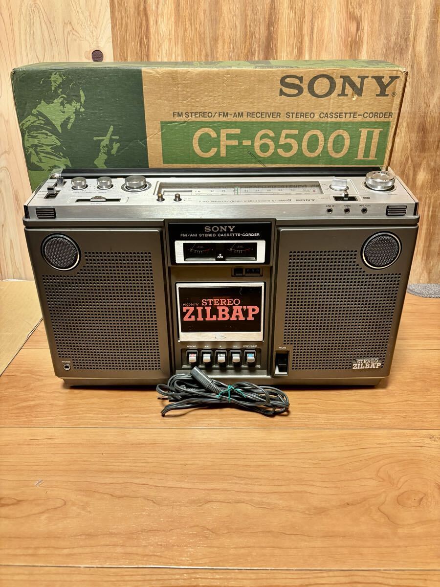 Yahoo!オークション - SONY 昭和レトロ ラジカセ CF-6500 II STEREO カ