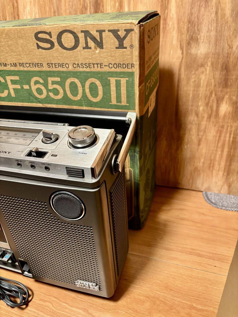Yahoo!オークション - SONY 昭和レトロ ラジカセ CF-6500 II STEREO カ