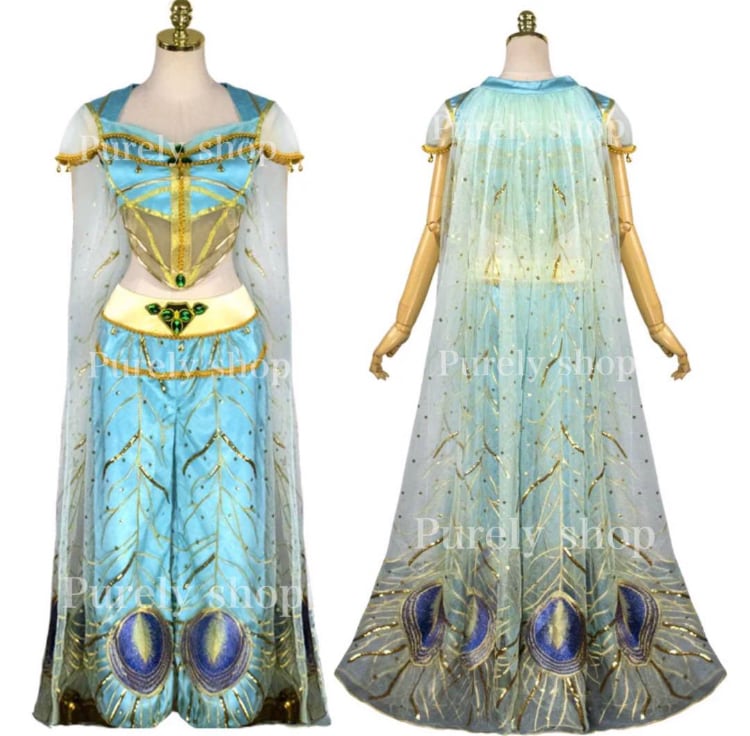 ディズニー アラジン 実写版 ジャスミン ピーコックドレス Dハロ 仮装