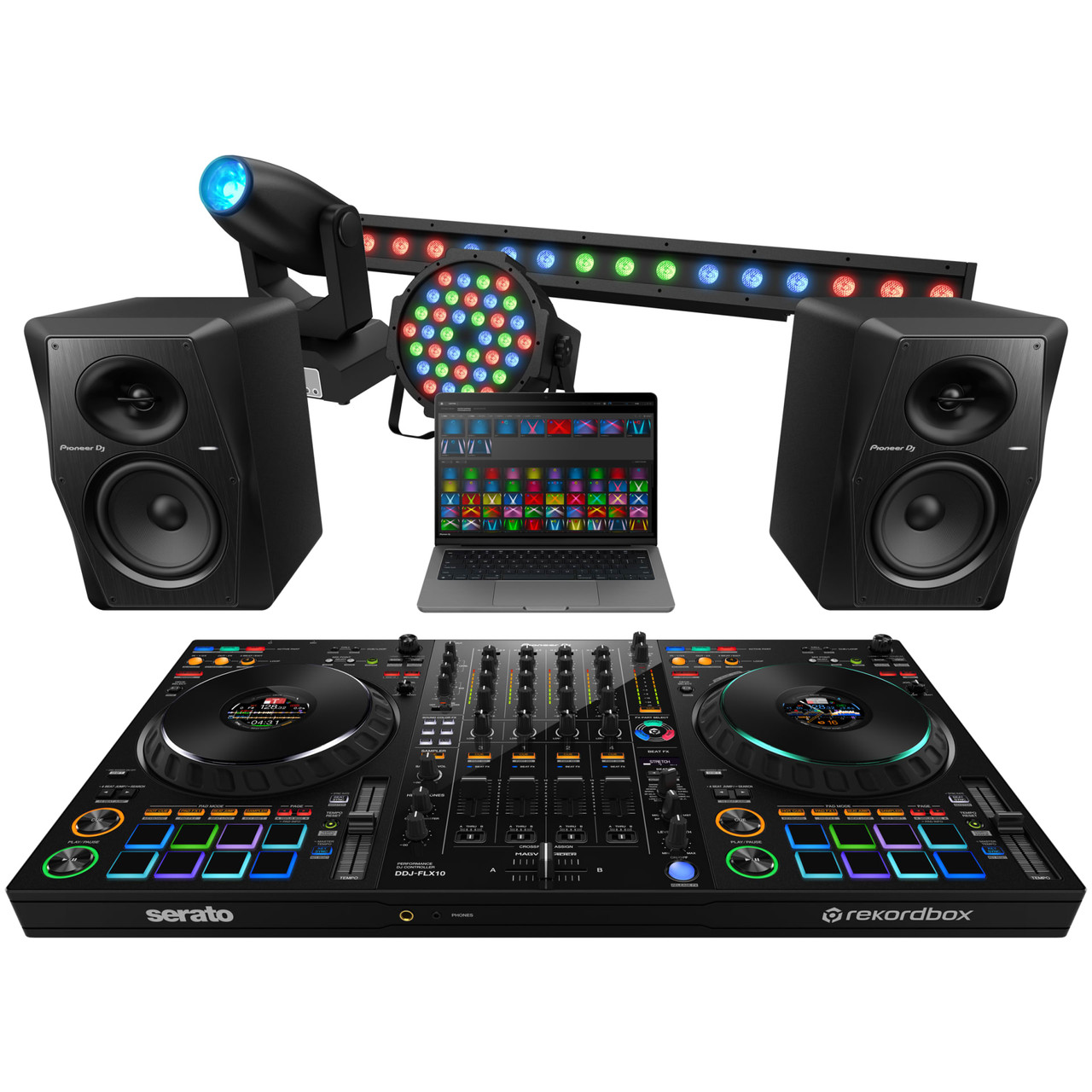 Pioneer DJ DDJ-FLX10, 4-channel DJ controller for rekordbox and