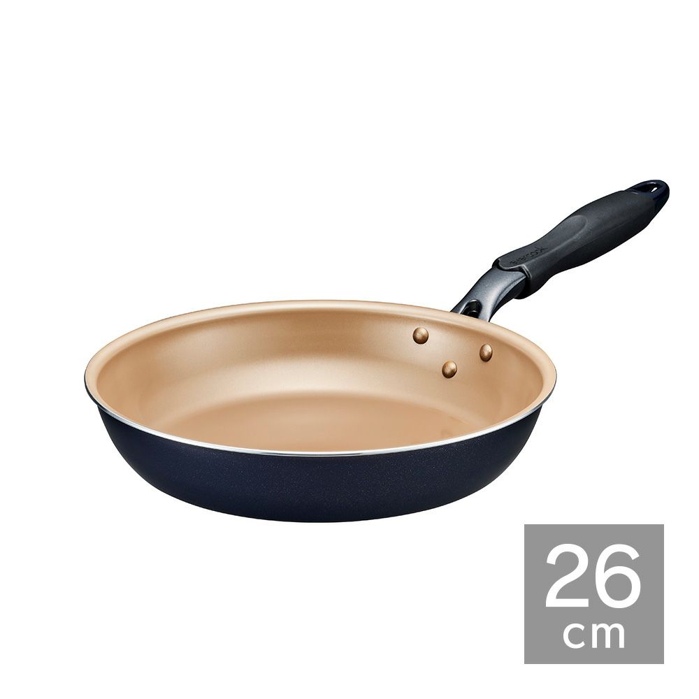 evercook(エバークック) ガス火専用 軽量 フライパン 26cm ネイビー